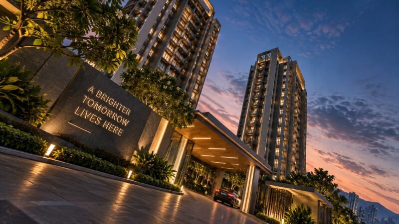 Arkade Thane poolside seating area