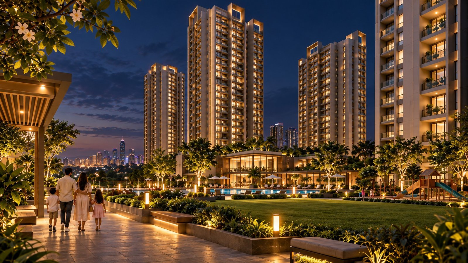 night time view